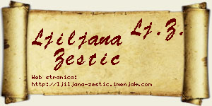 Ljiljana Žestić vizit kartica